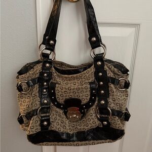 y2k Guess Monogram G Satchel bag